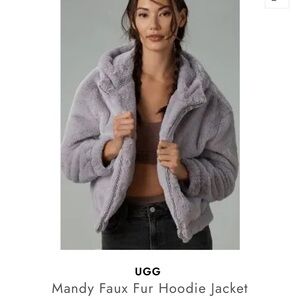 UGG  Mandy Faux fur hoodyJacket